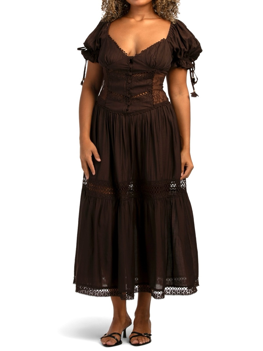 🤎🦂 En Saison Lace Maxi dress - Picture 4 of 5